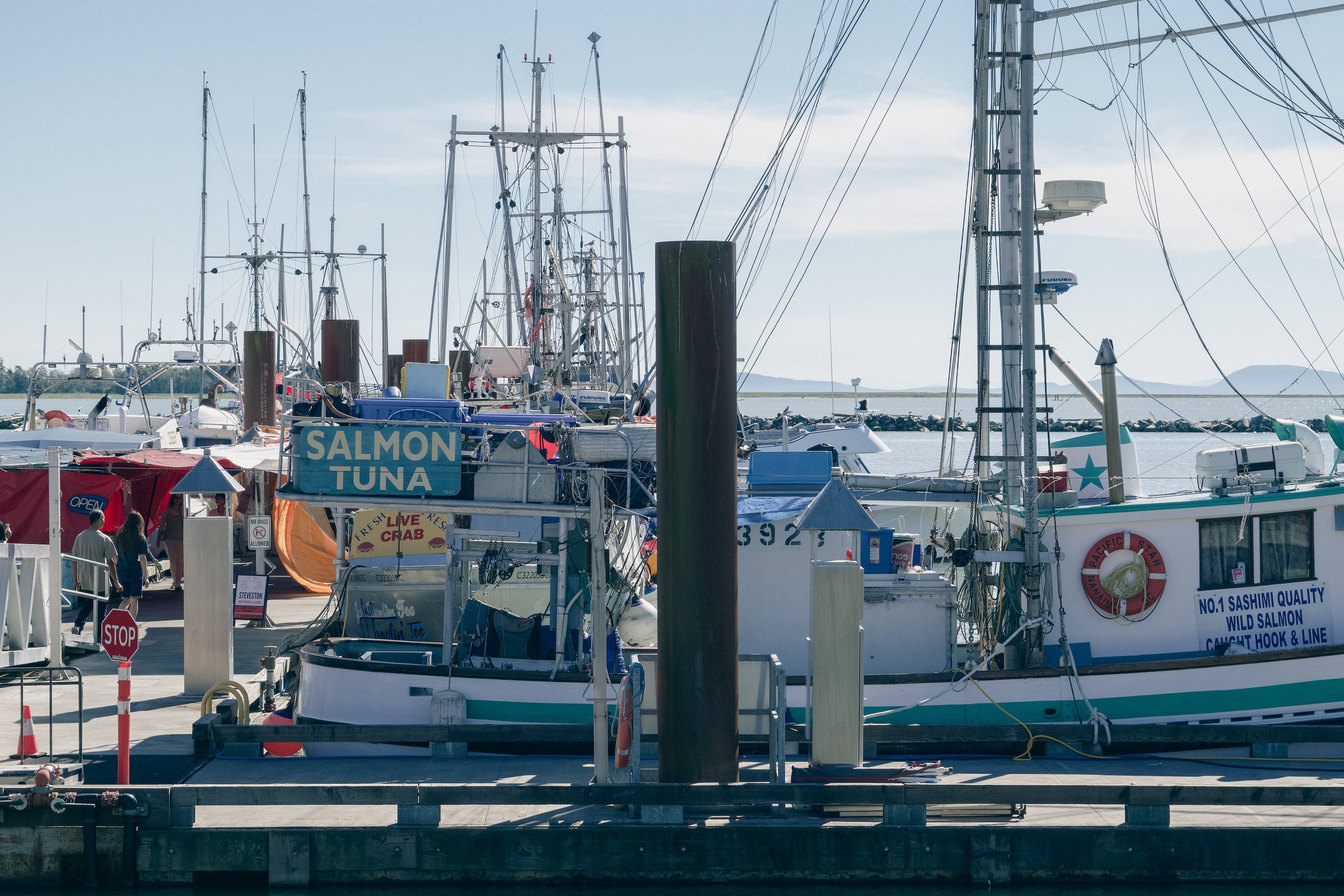 Steveston Fisherman's Wharf in Steveston Village, Richmond B.C.