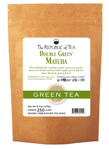 REPUBLIC OF TEA BULK DOUBLE GREEN MATCHA 250 TEABAGS